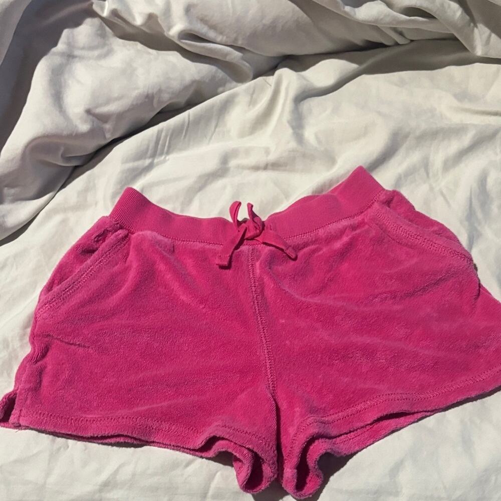 Ralph Lauren 6 Vibrant Pink Terry Cloth Shorts elastic waist worn once euc